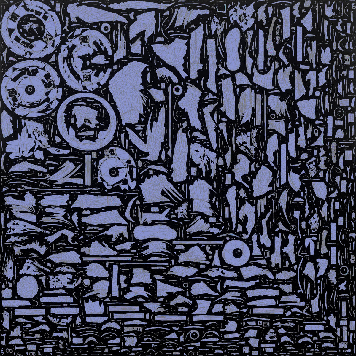 Weightlifter Man Holding A Barbell At Chest Height For A Front Squat - UV layout, normal map
