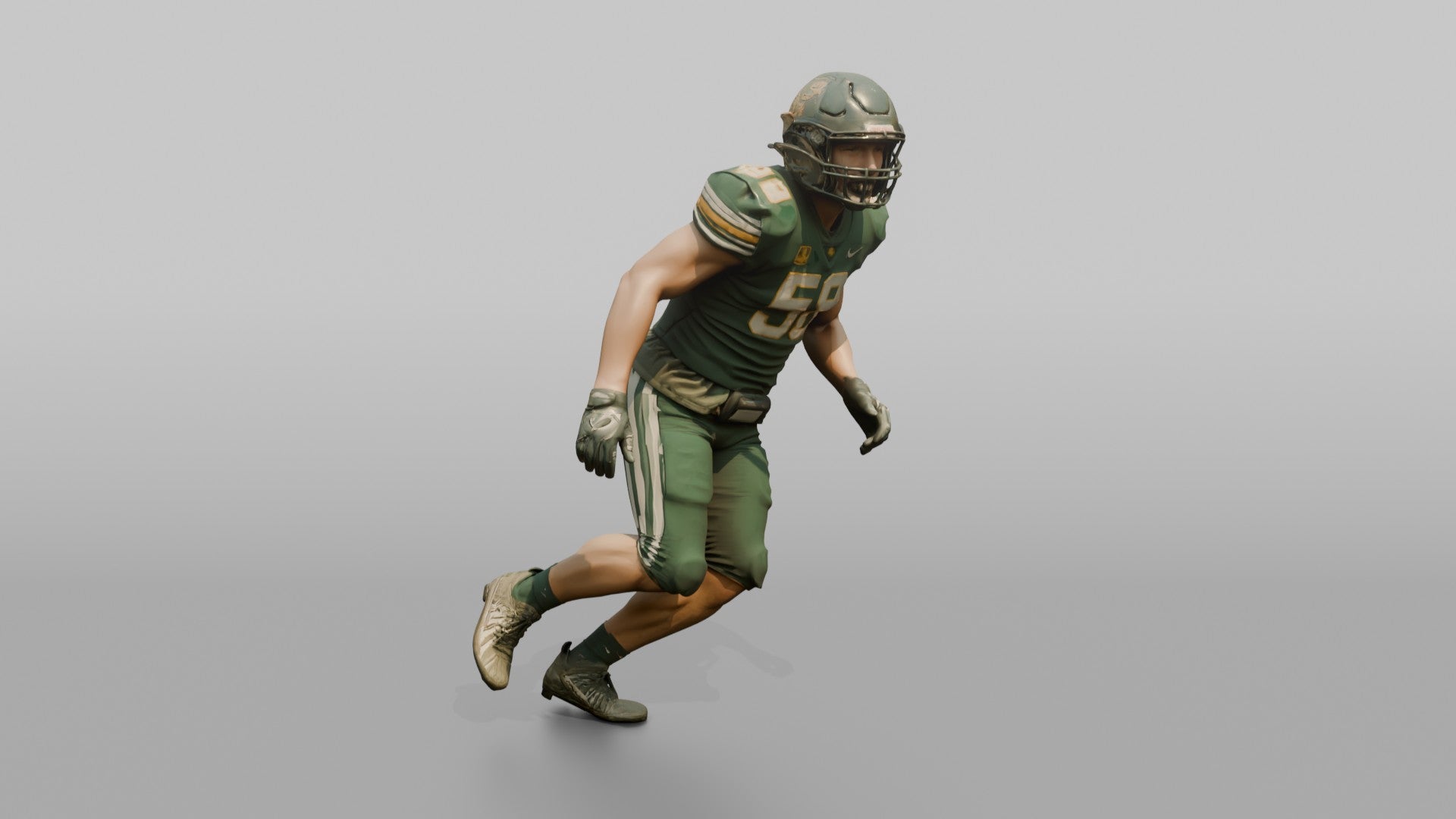 Linebacker Dropping into Pass Coverage