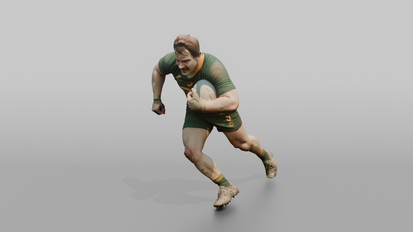 South African Prop Charging Forward with the Ball