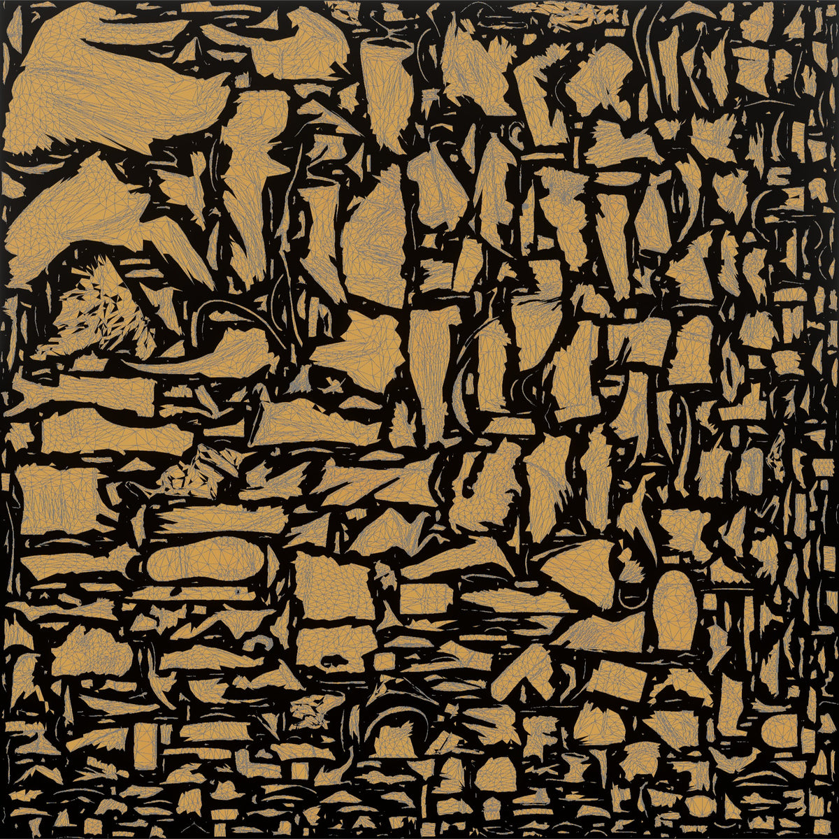 Father Holding A Power Drill, Examining It - UV layout, metallic roughness map