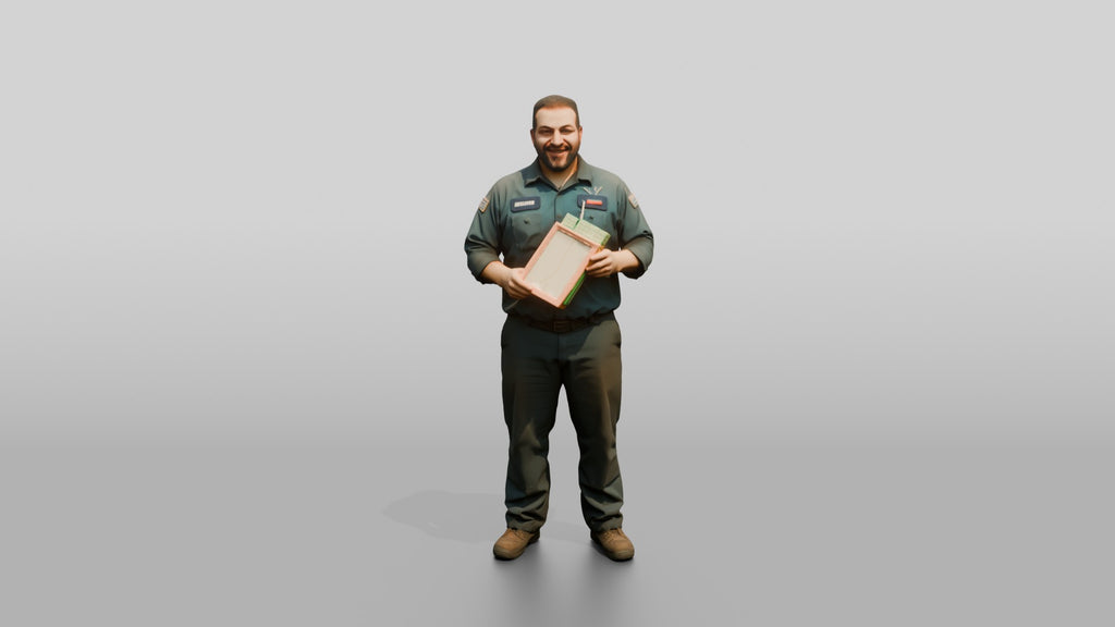 Mechanic Holding a New Air Filter