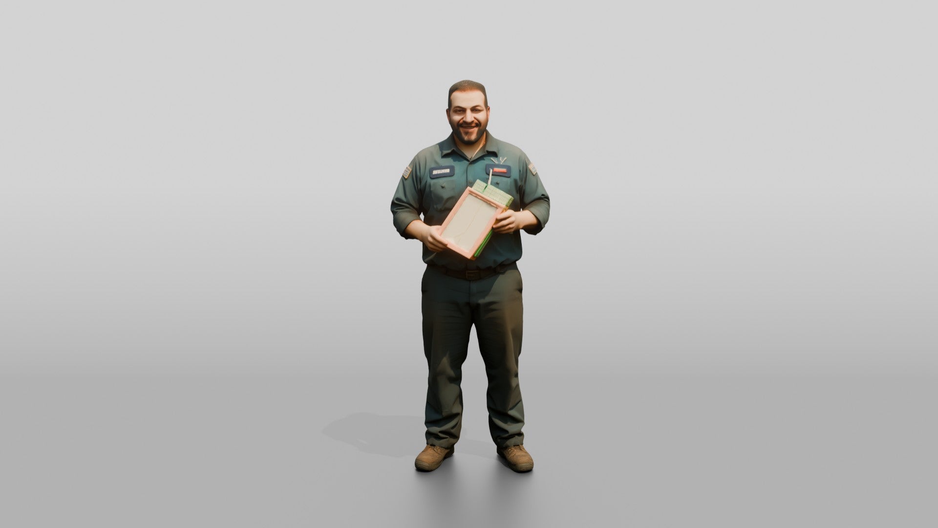 Mechanic Holding a New Air Filter