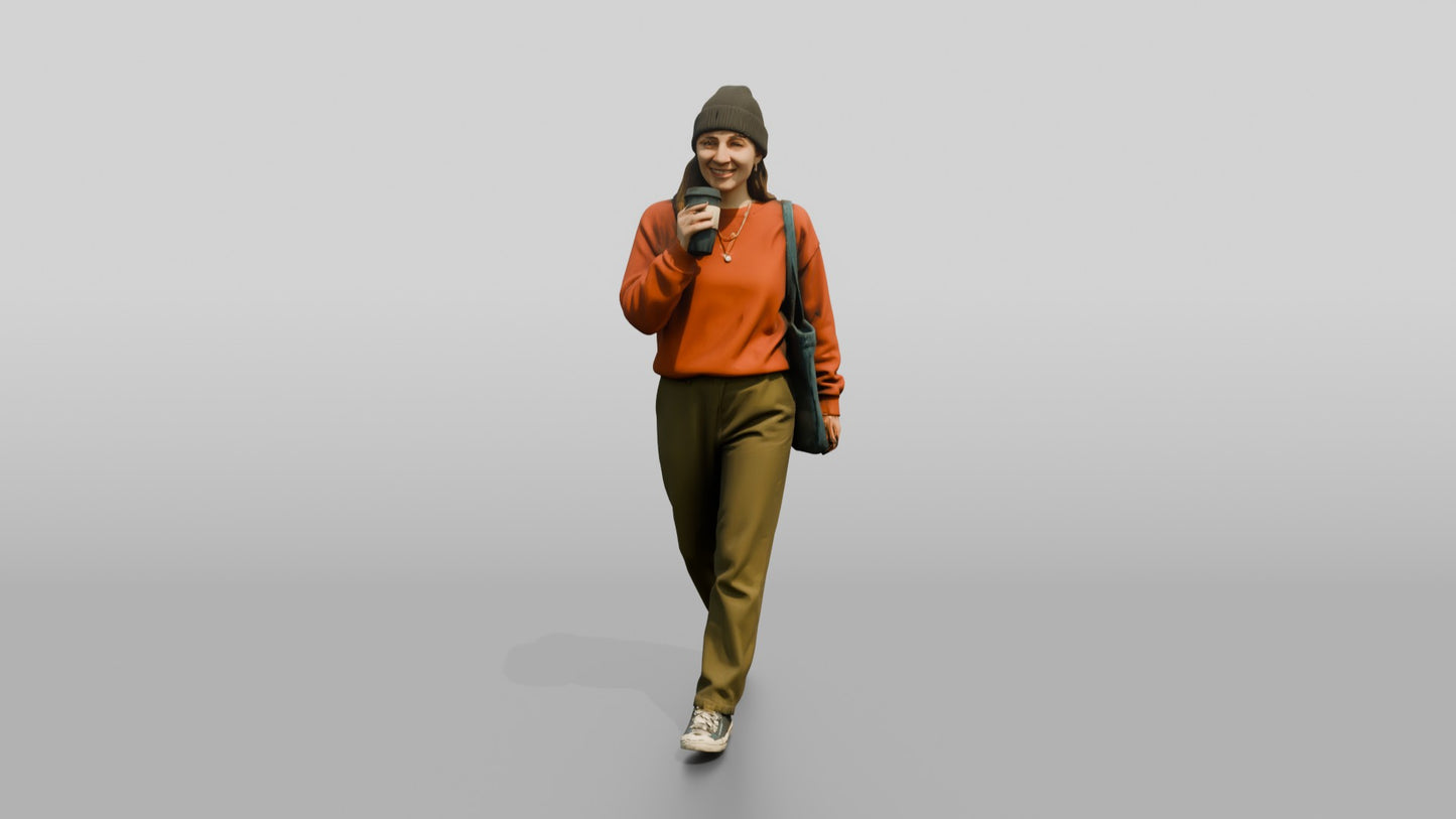 Casual Student Urban Creative Woman 04