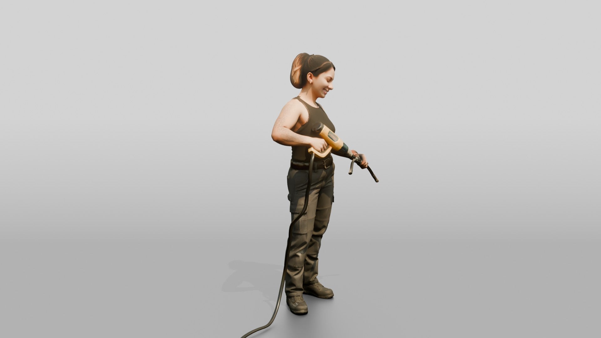 Mechanic Holding a Heat Gun