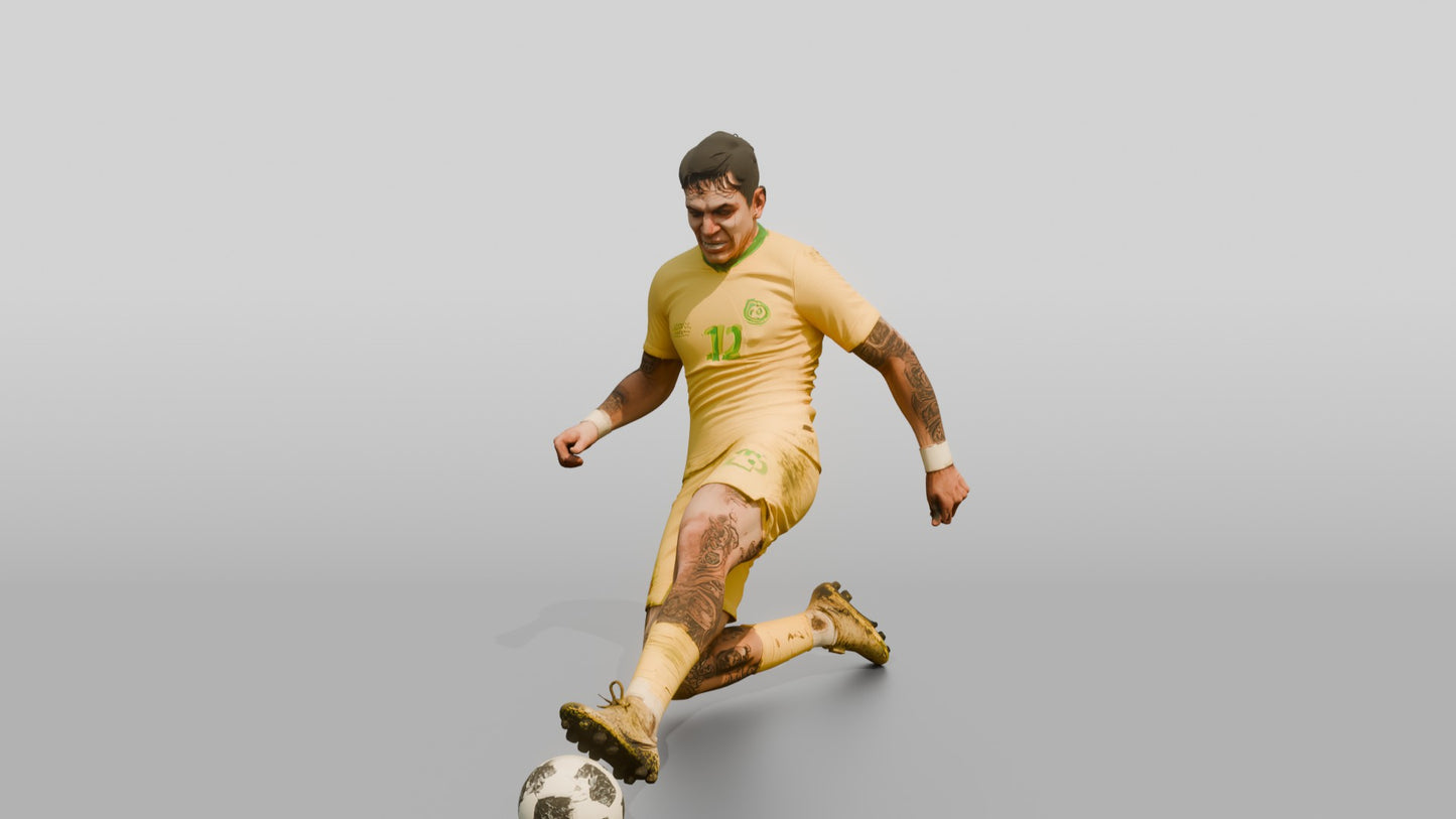 Soccer Player Hook-Tackle