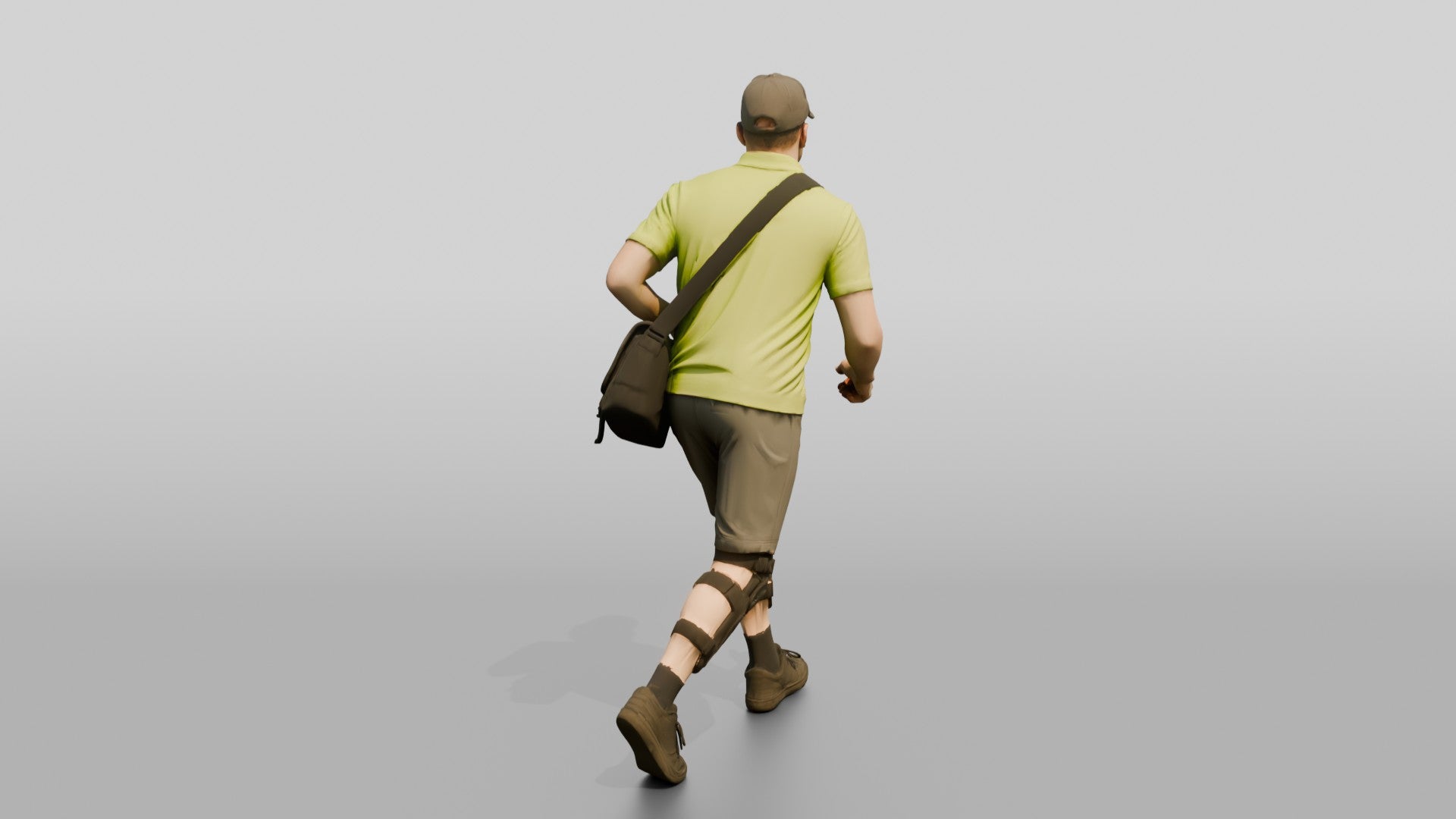 Bike Courier with Messenger Bag
