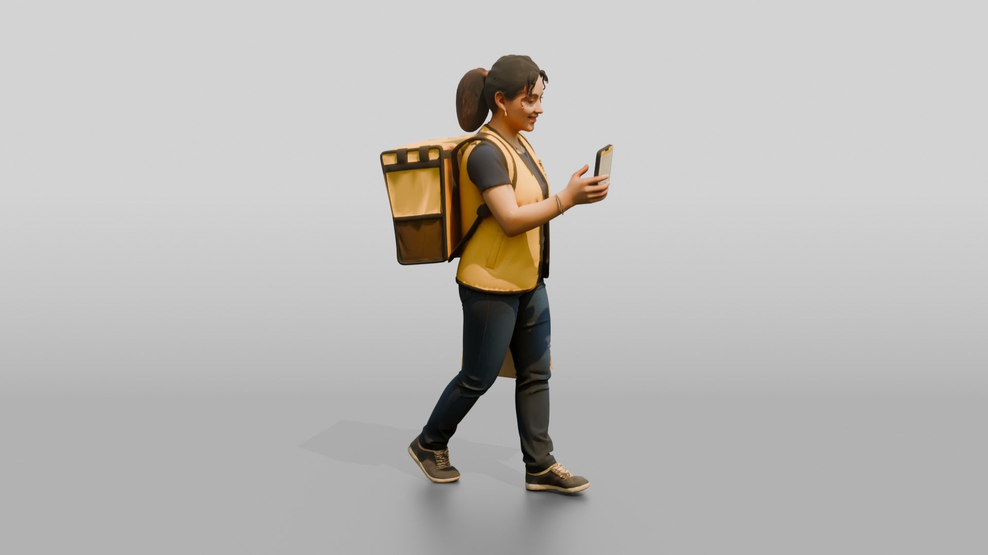 Food Delivery Woman