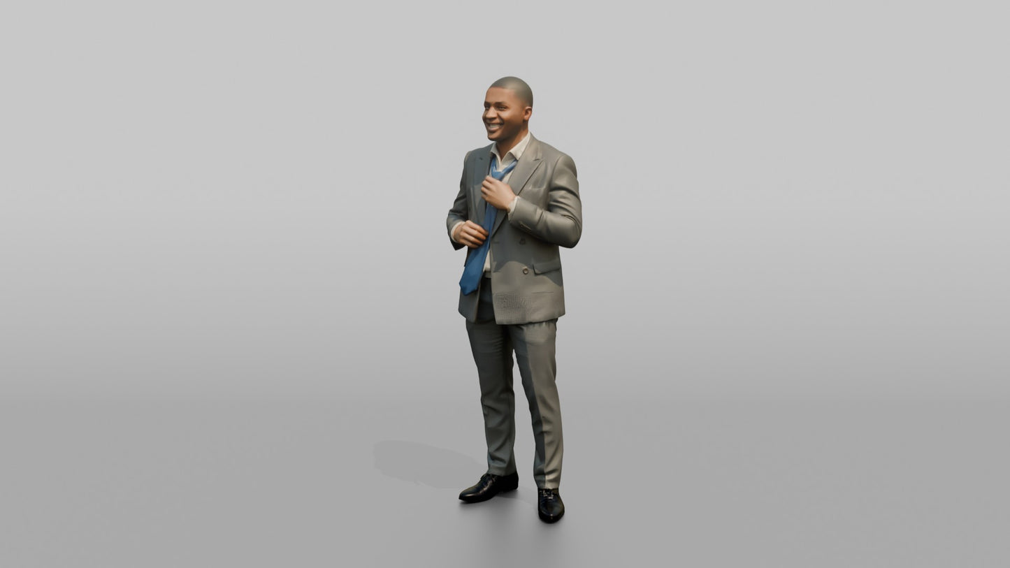 Wedding Guest Loosening His Silk Tie