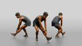 Athletic Young Moroccan Man Stretching Before a Run