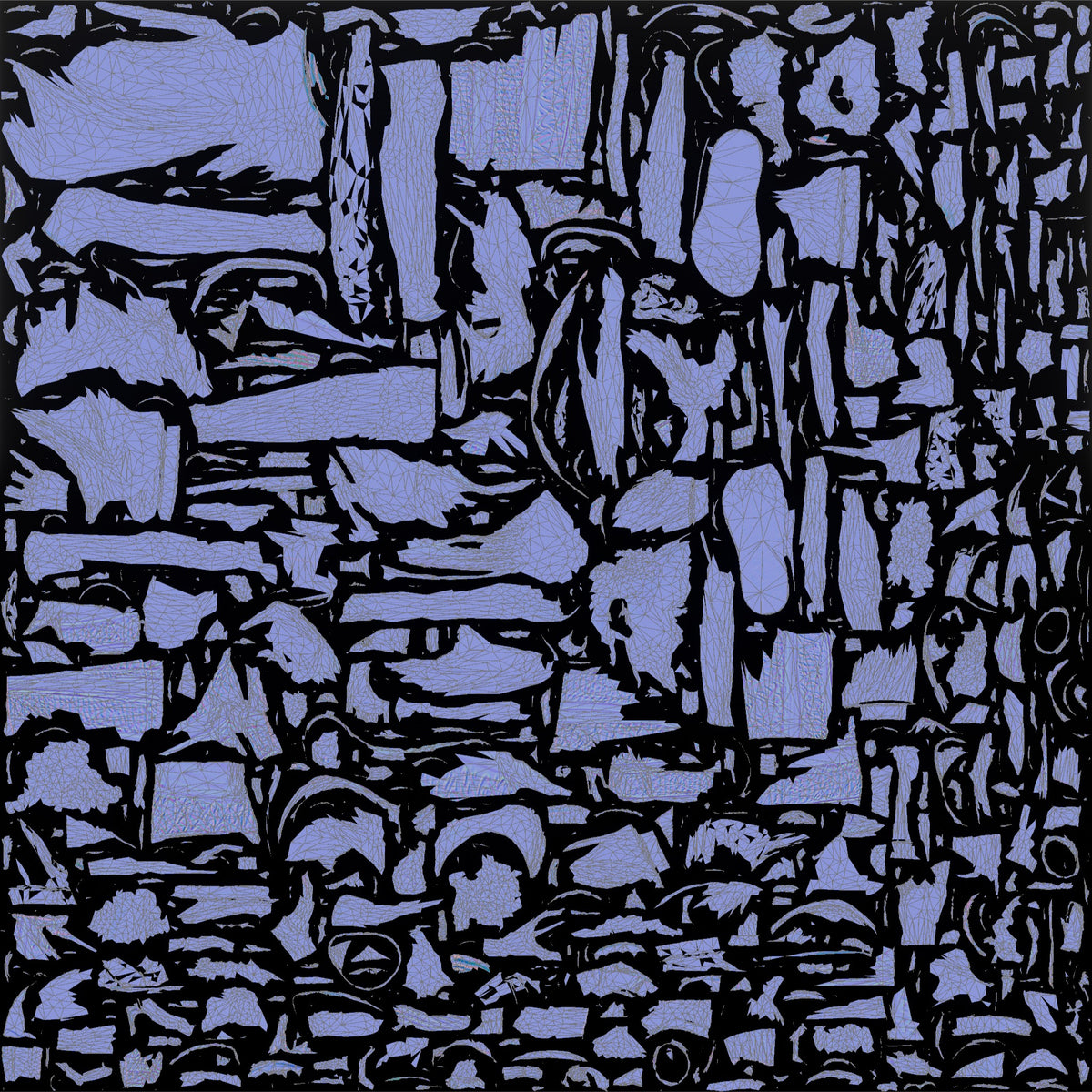 Young African Boy Holding an Ice Cream Cone - UV layout, normal map