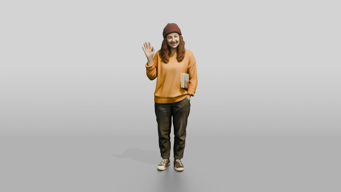Casual Student Urban Creative Woman 06