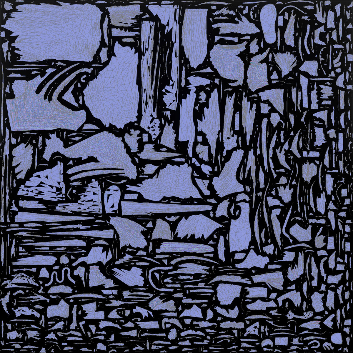 Curvy African Woman in a Headscarf Sipping Water - UV layout, normal map