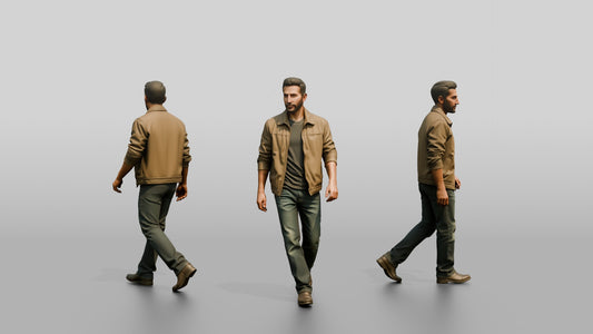 Middle Eastern Male Walking
