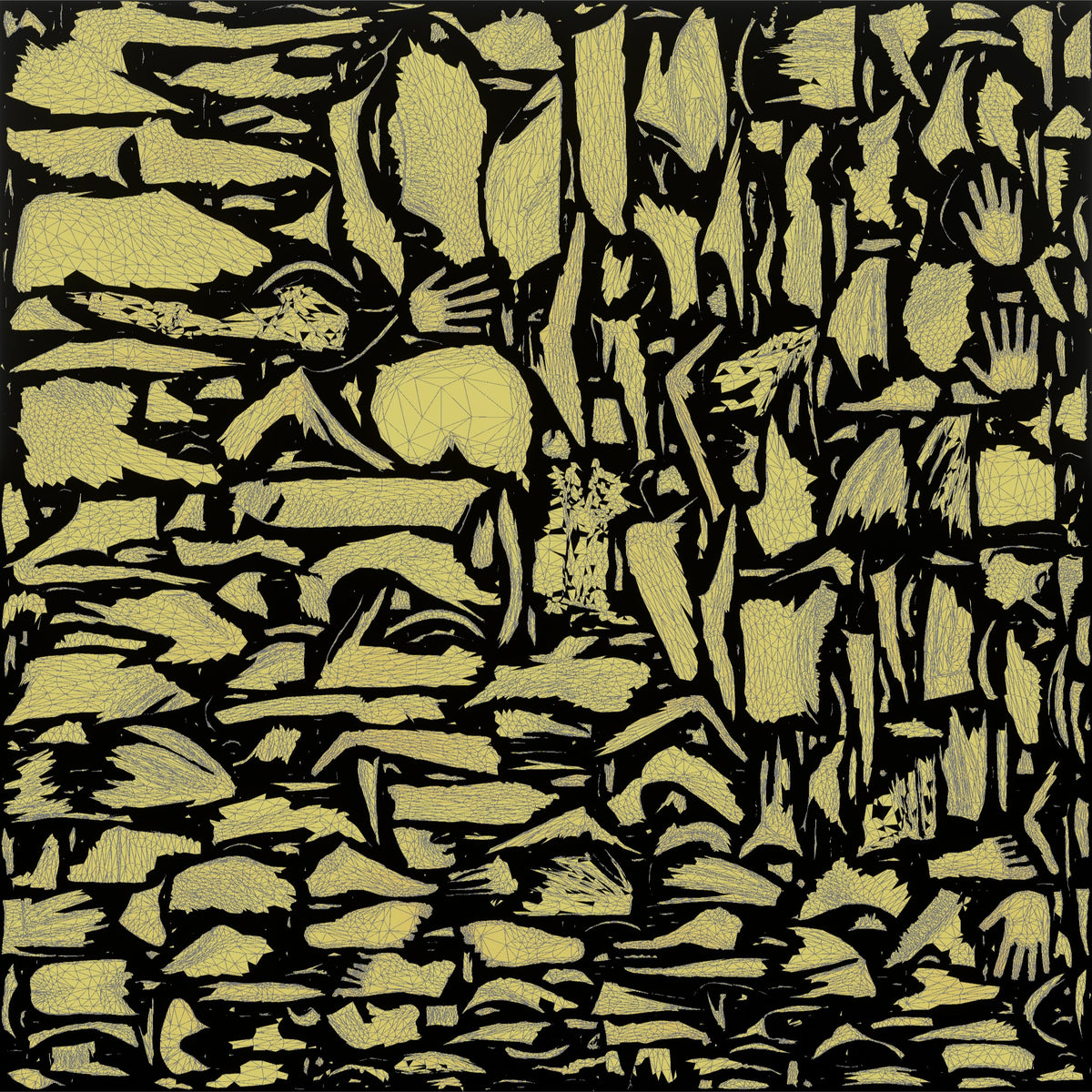 Woman Seated on the Floor - UV layout, metallic roughness map