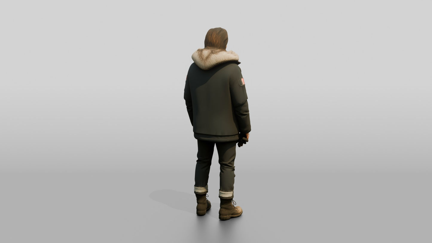 Canadian Man in Technical Winter Parka