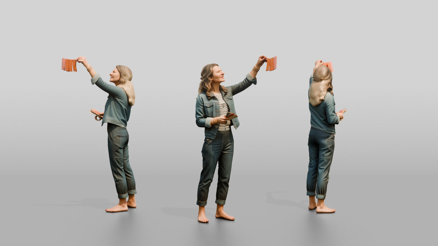 Woman Taking a Photo with Her Phone