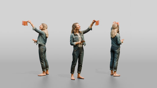 Woman Taking a Photo with Her Phone