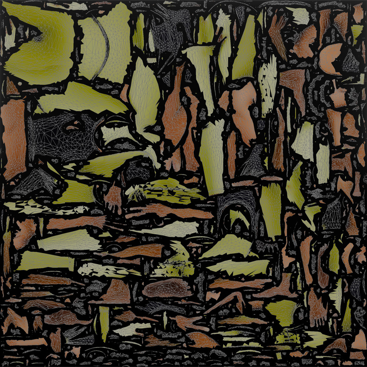 Bodyweight Athlete Woman Holding A Wall-sit Position - UV layout, base color map