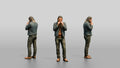 Homeless Man Playing a Harmonica