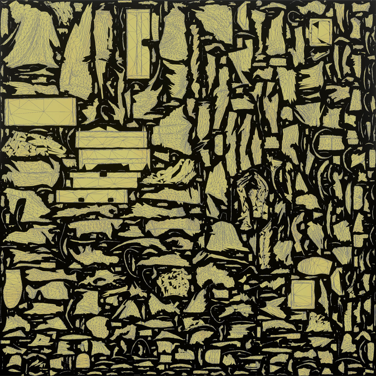 Grandfather Carrying A Toolbox By Its Handle - UV layout, metallic roughness map