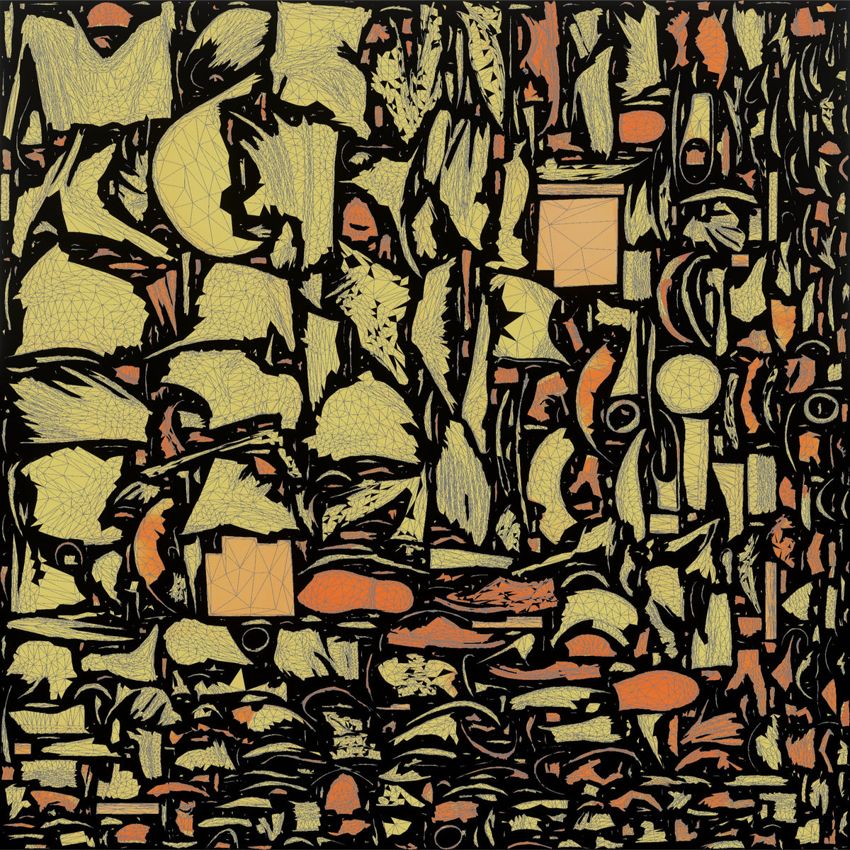 Stocky Elderly Syrian Woman in Hijab on a Bench - UV layout, metallic roughness map
