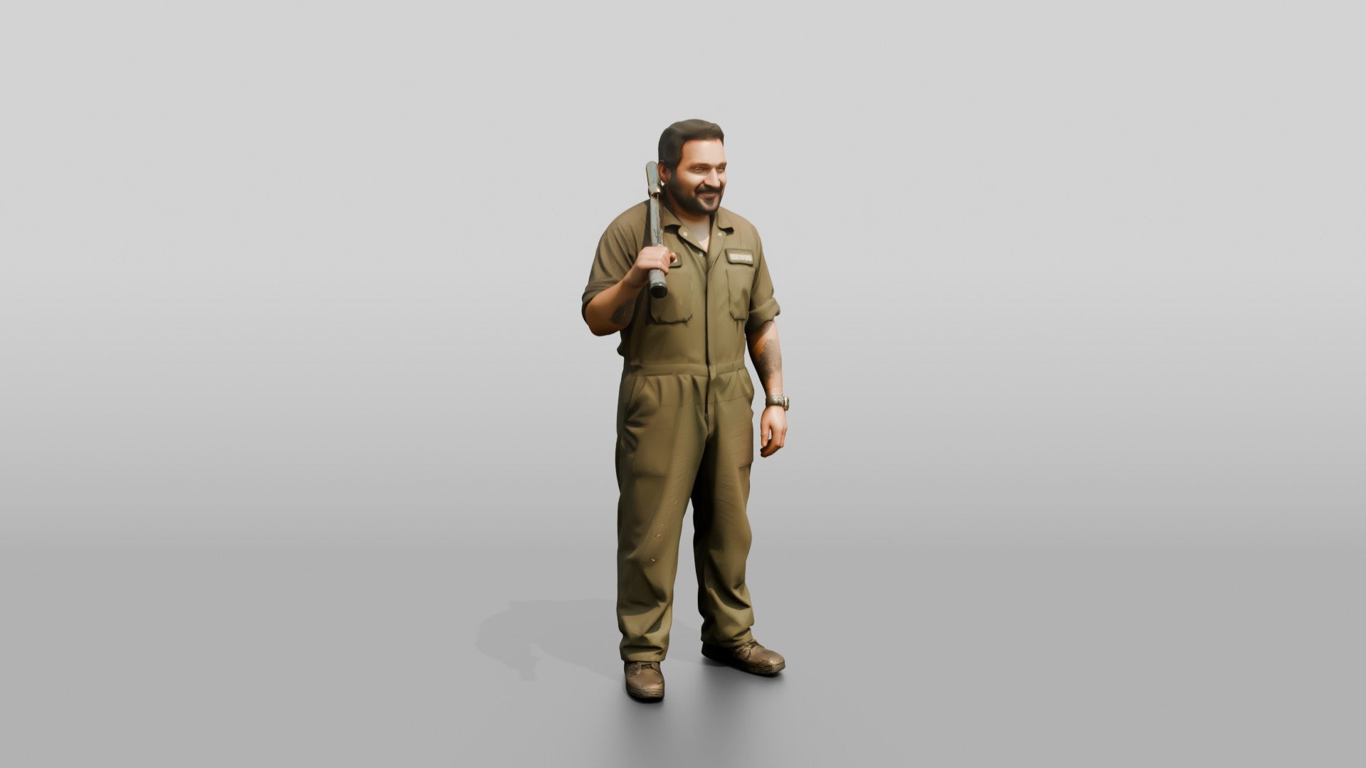 Mechanic Carrying Torque Wrench