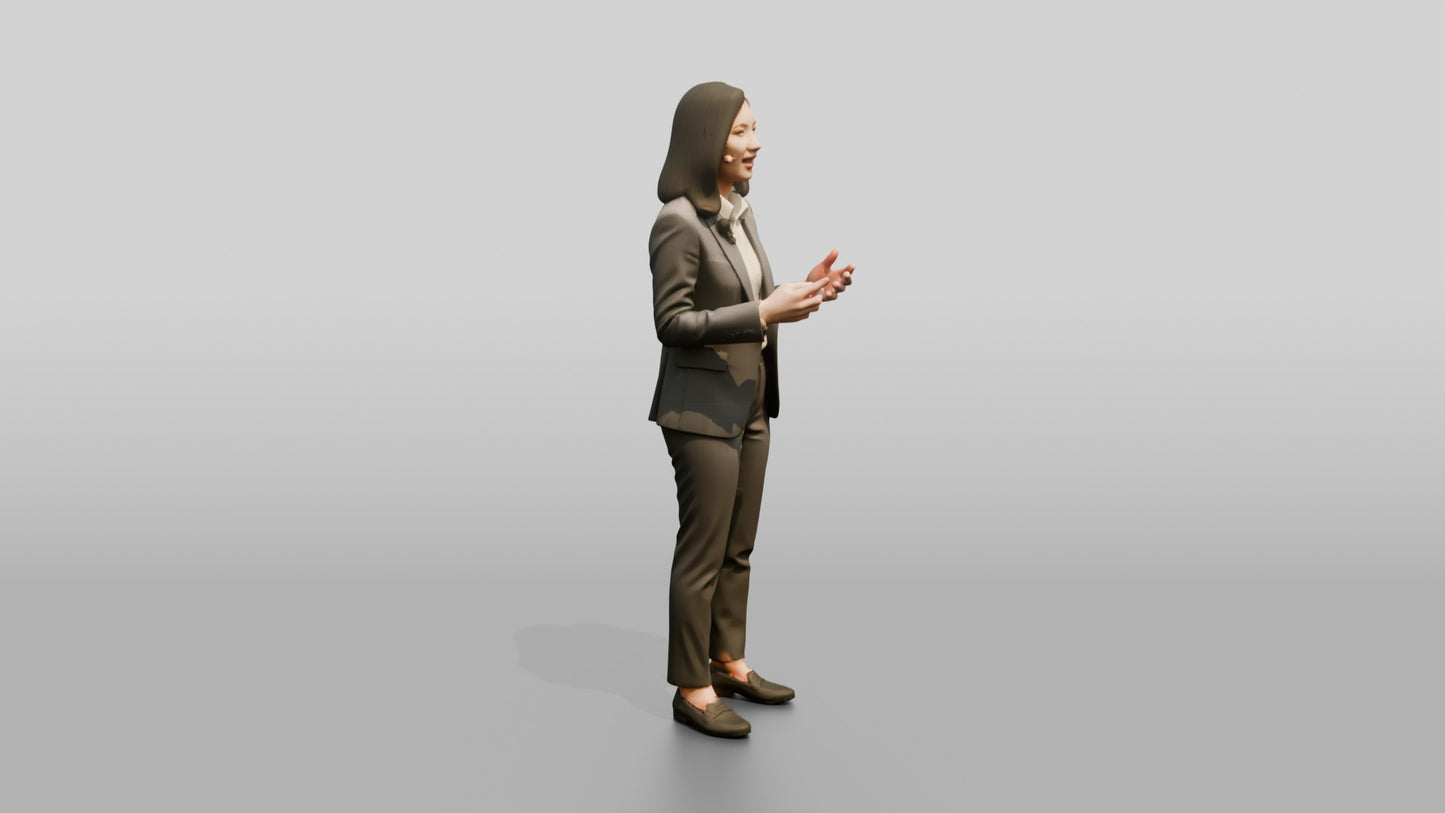 Woman Presenting at a Summit