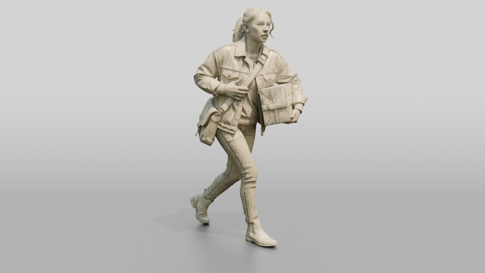 Woman Carrying Parcel