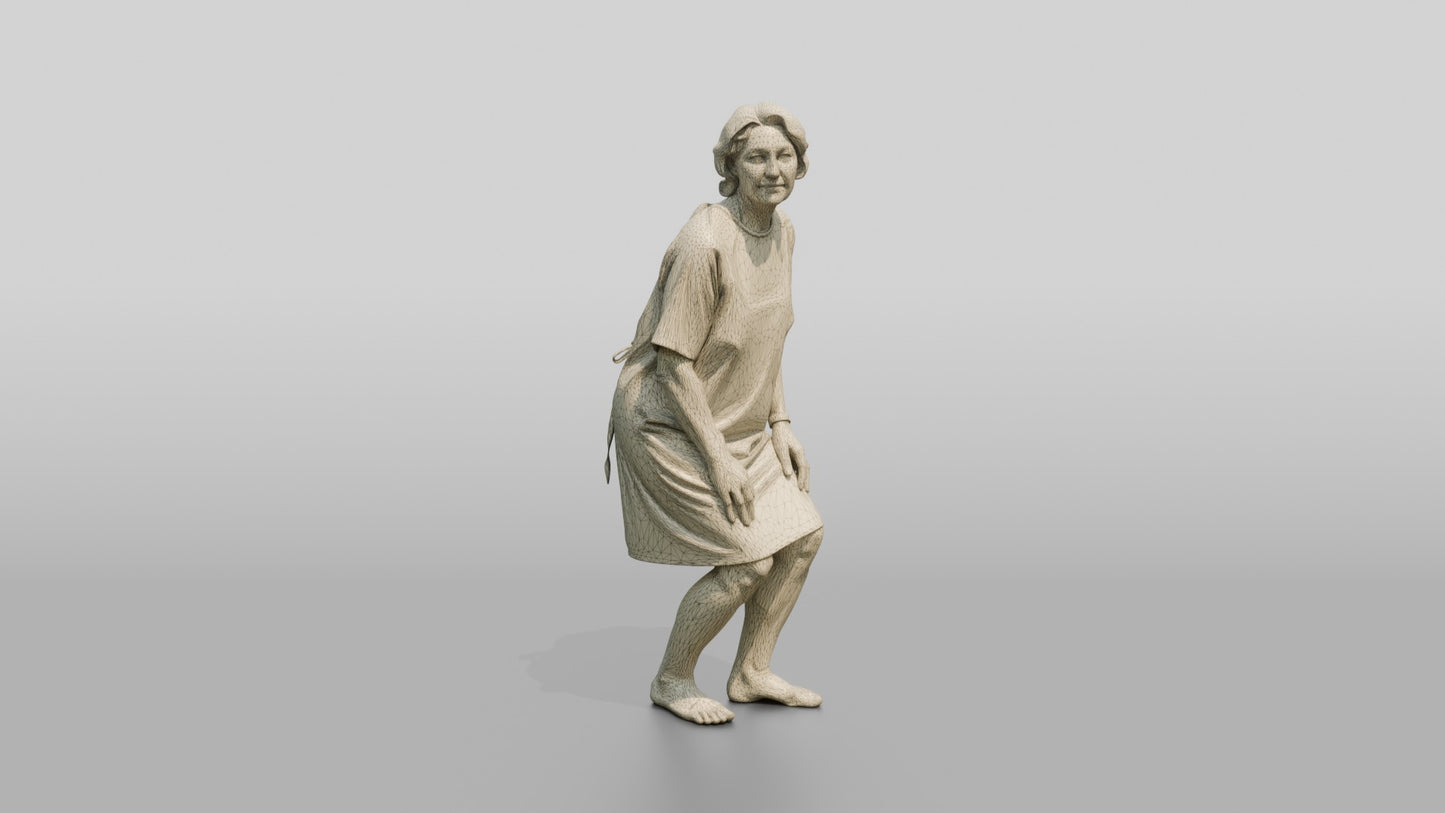 Woman Patient Walking Off Balance
