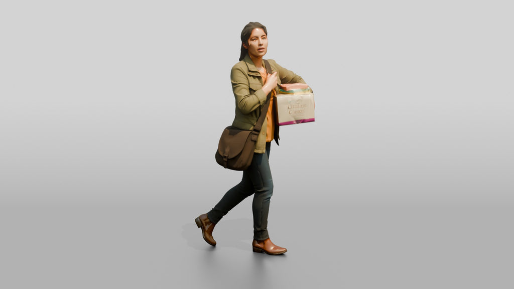 Woman Delivering Bakery Box