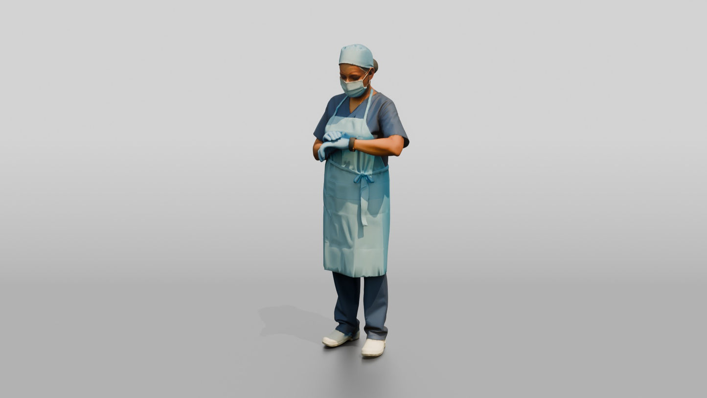 Older South Asian Woman Doctor Checking Watch