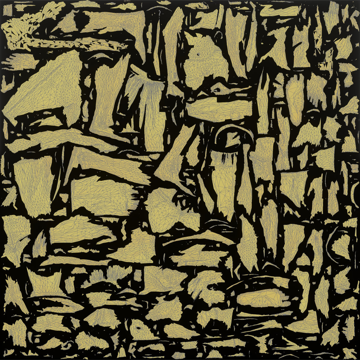 Physique Model Man Standing With Arms At Sides, Muscles Slightly Flexed - UV layout, metallic roughness map