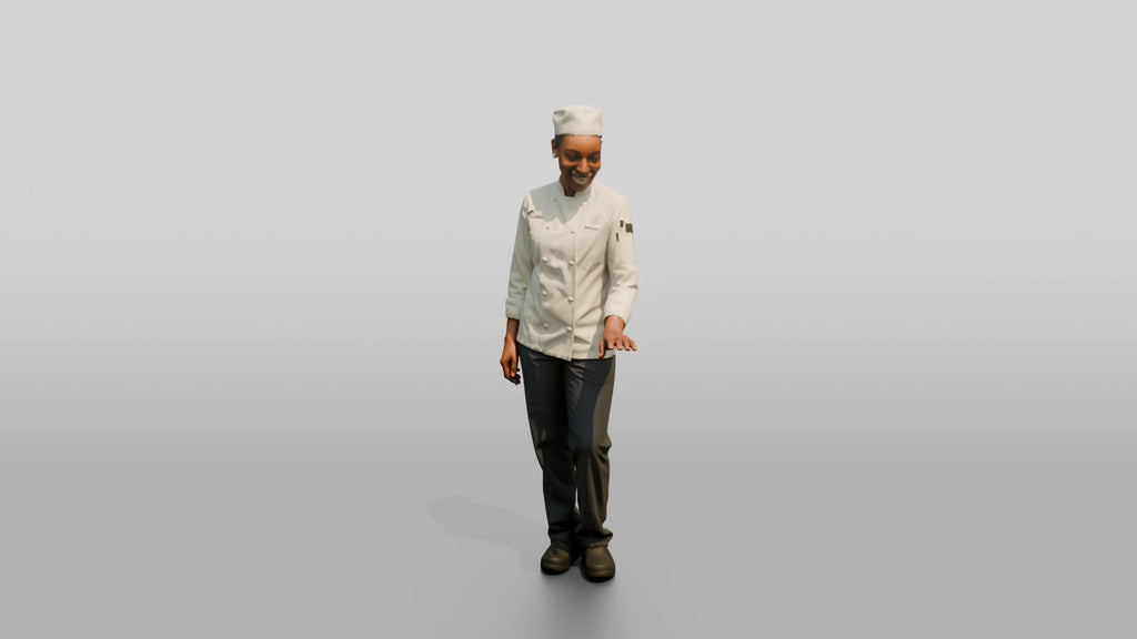 Chef Admiring a Seafood Tower