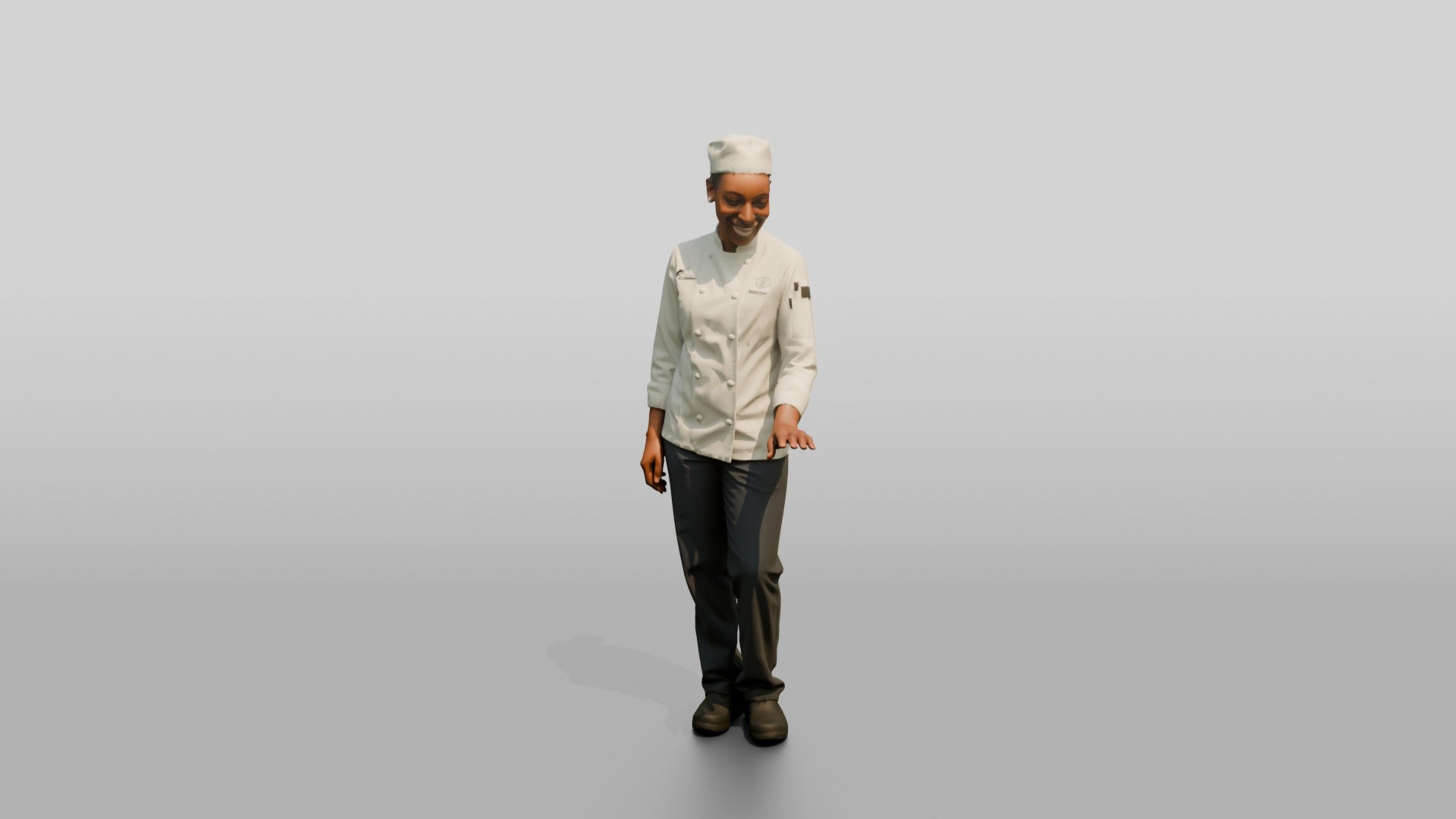 Chef Admiring a Seafood Tower