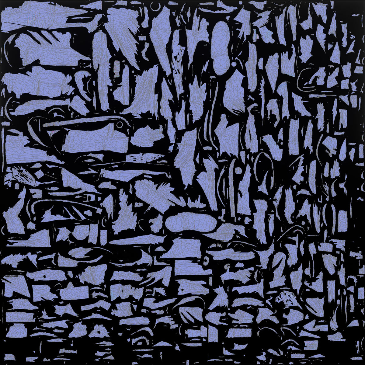 Mechanic Using a Pneumatic Air Ratchet - UV layout, normal map