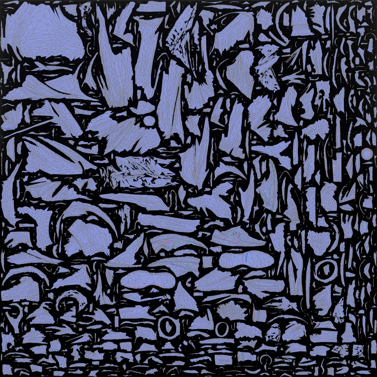 Man Stretching Arms with Protein Shaker - UV layout, normal map