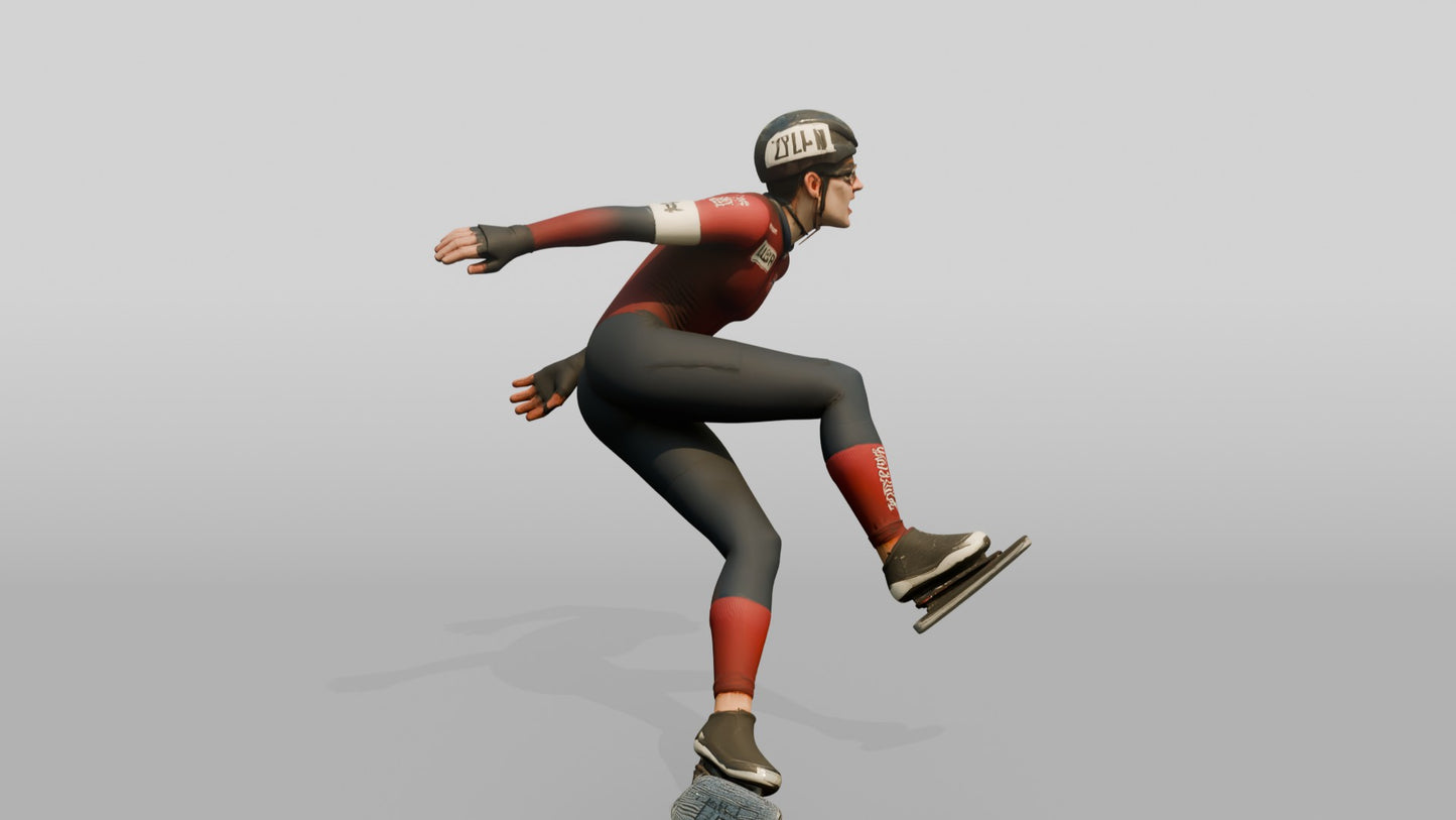 Norwegian Man Speed Skating