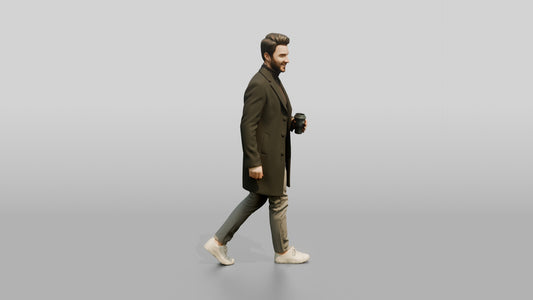 Smart Casual Professional Man 07 - 3D character model, view 1