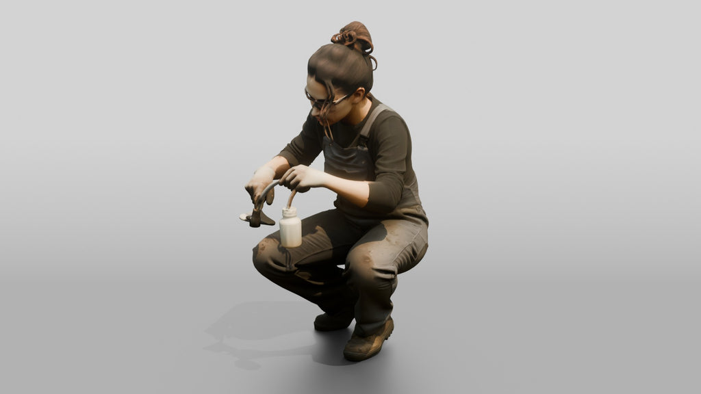 Mechanic Bleeding a Clutch Cylinder