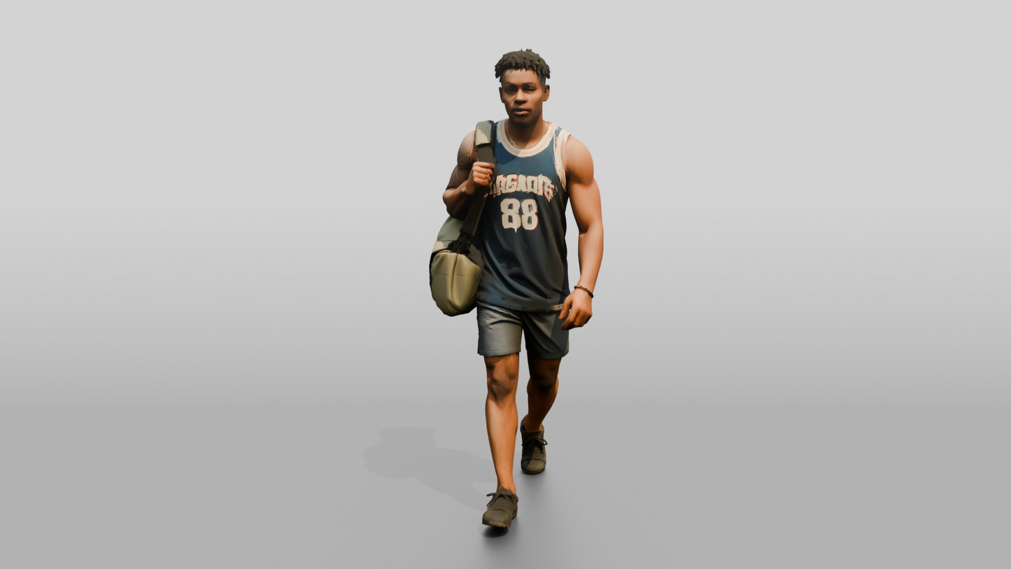 West African Male Walking