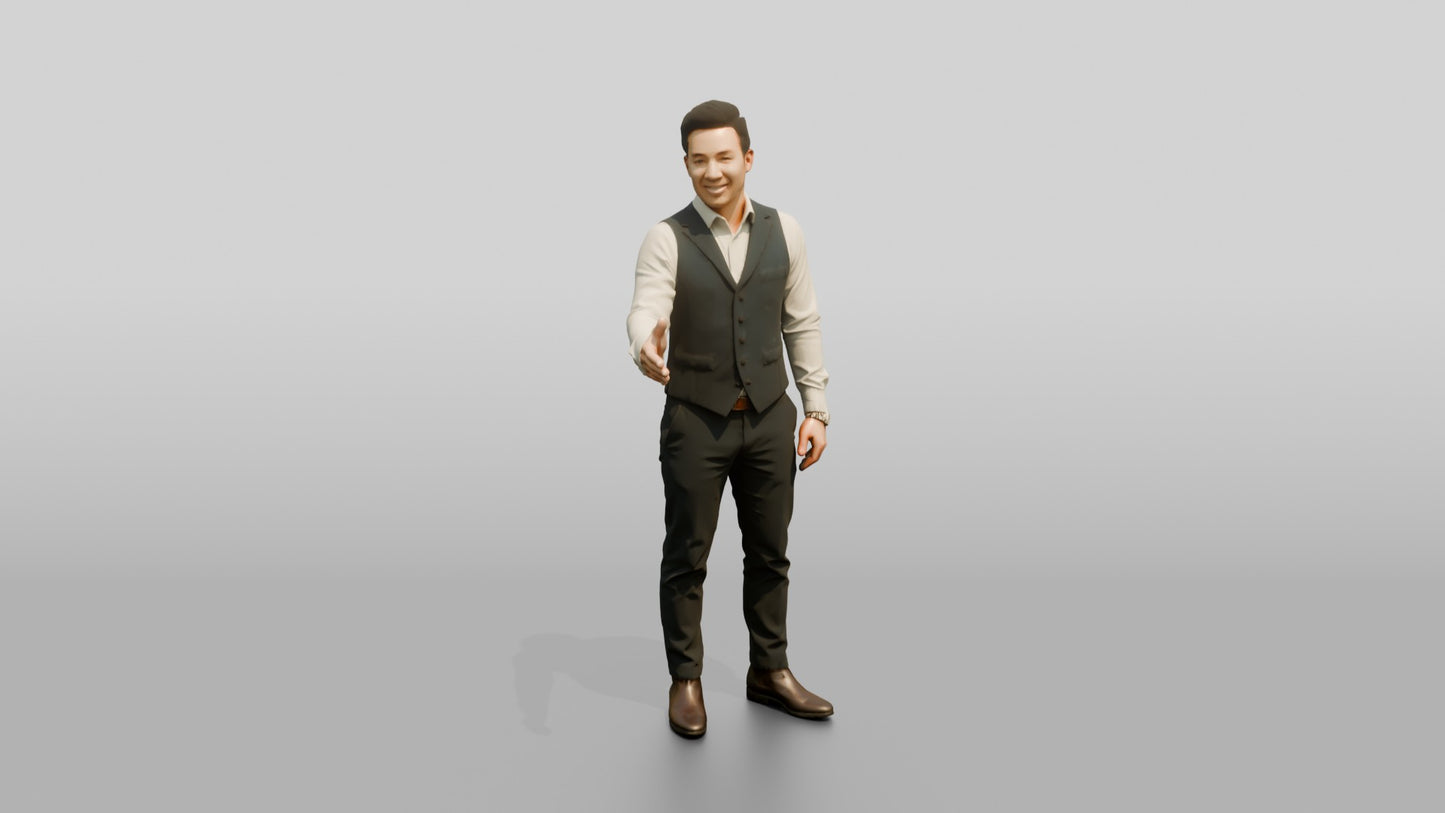 Businessman Giving a Thumbs Up