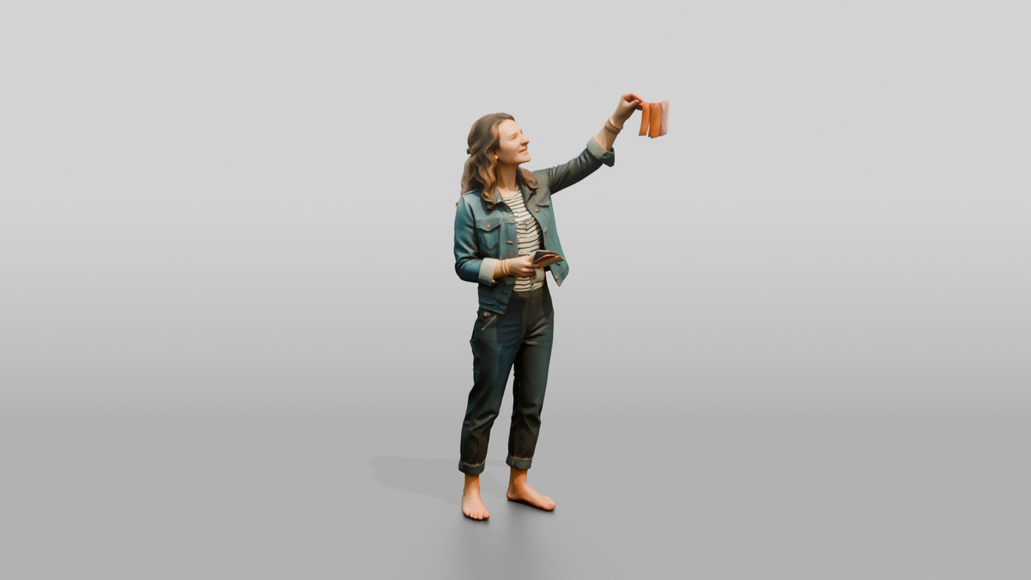 Woman Taking a Photo with Her Phone