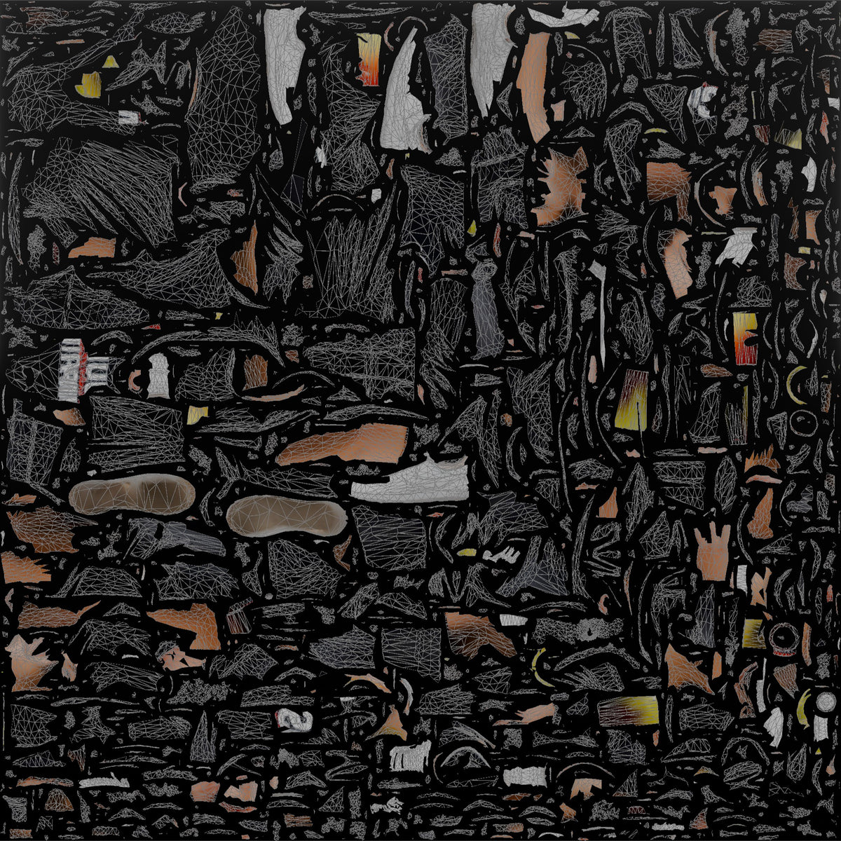 Patron Man Striking A Pose With A Colorful Drink In Hand, Urban Streetwear - UV layout, base color map