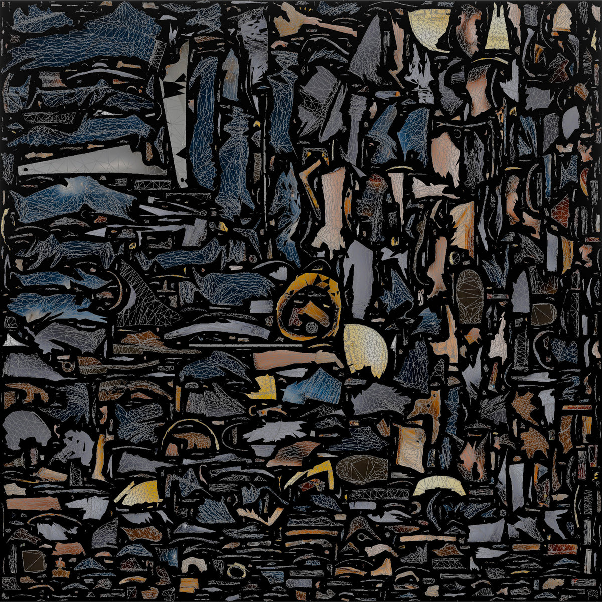 Construction Worker Man 01 - UV layout, base color map