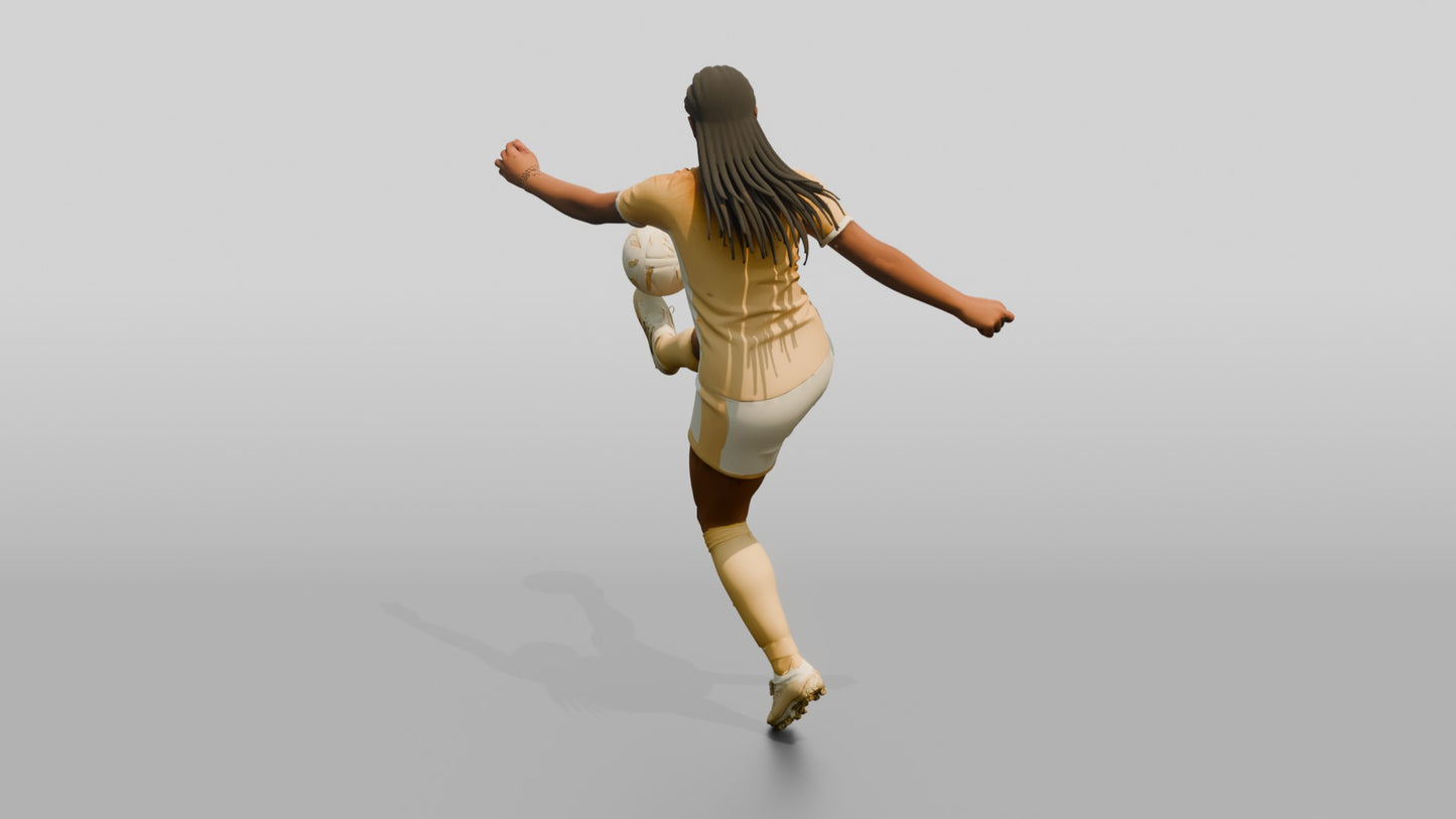 Soccer Player Rabona Kick