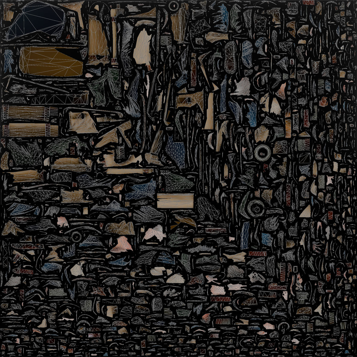 Homeless Man Asleep Leaning Against a Canvas Pack - UV layout, base color map