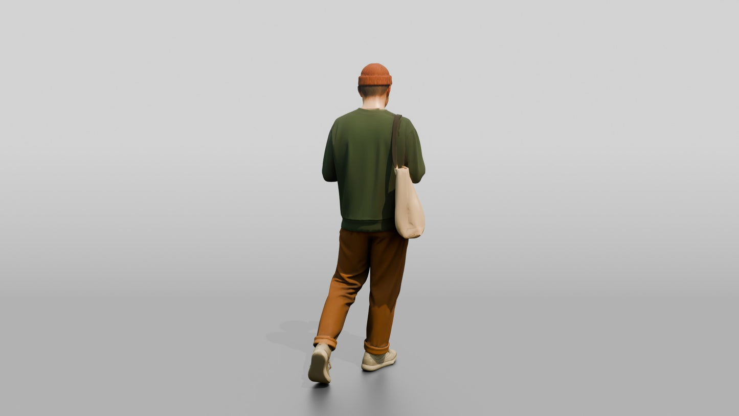 Casual Student Urban Creative Man 07