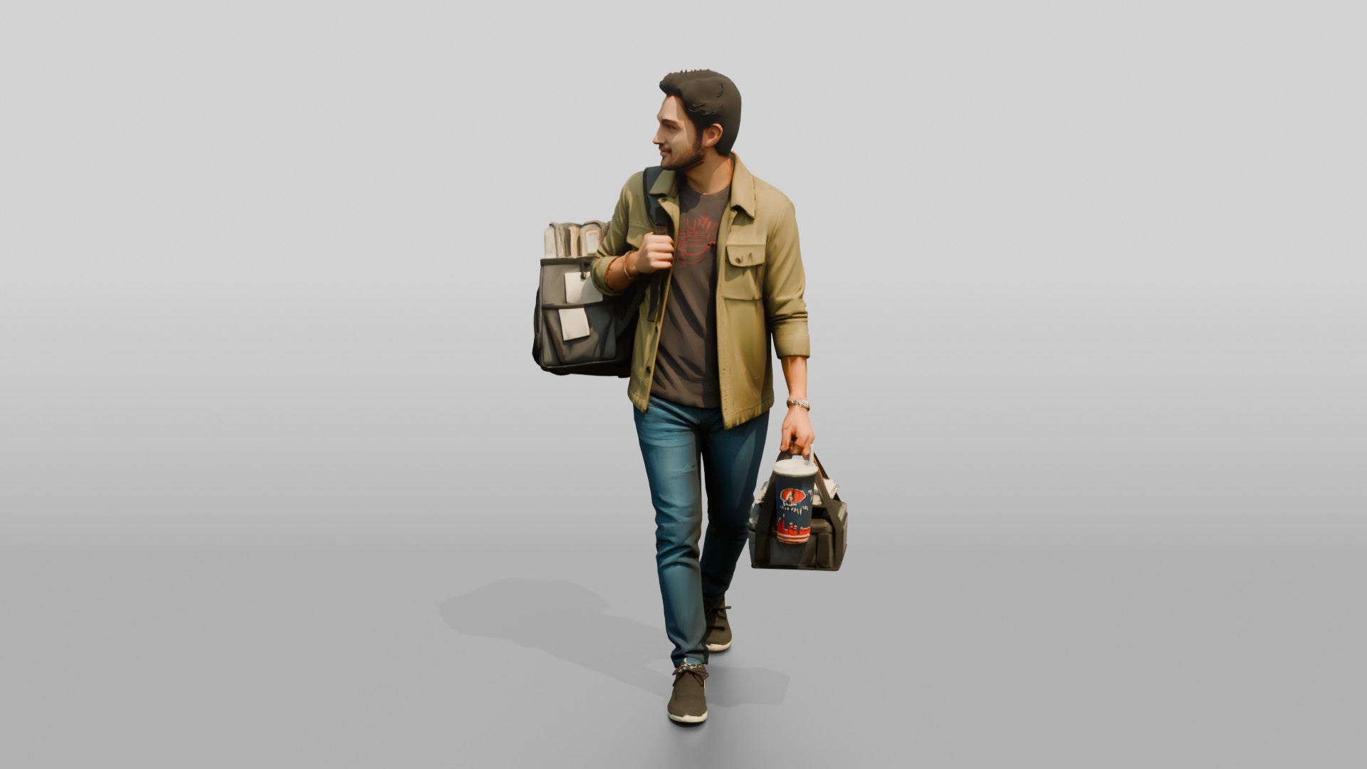 Food Courier with Insulated Bag
