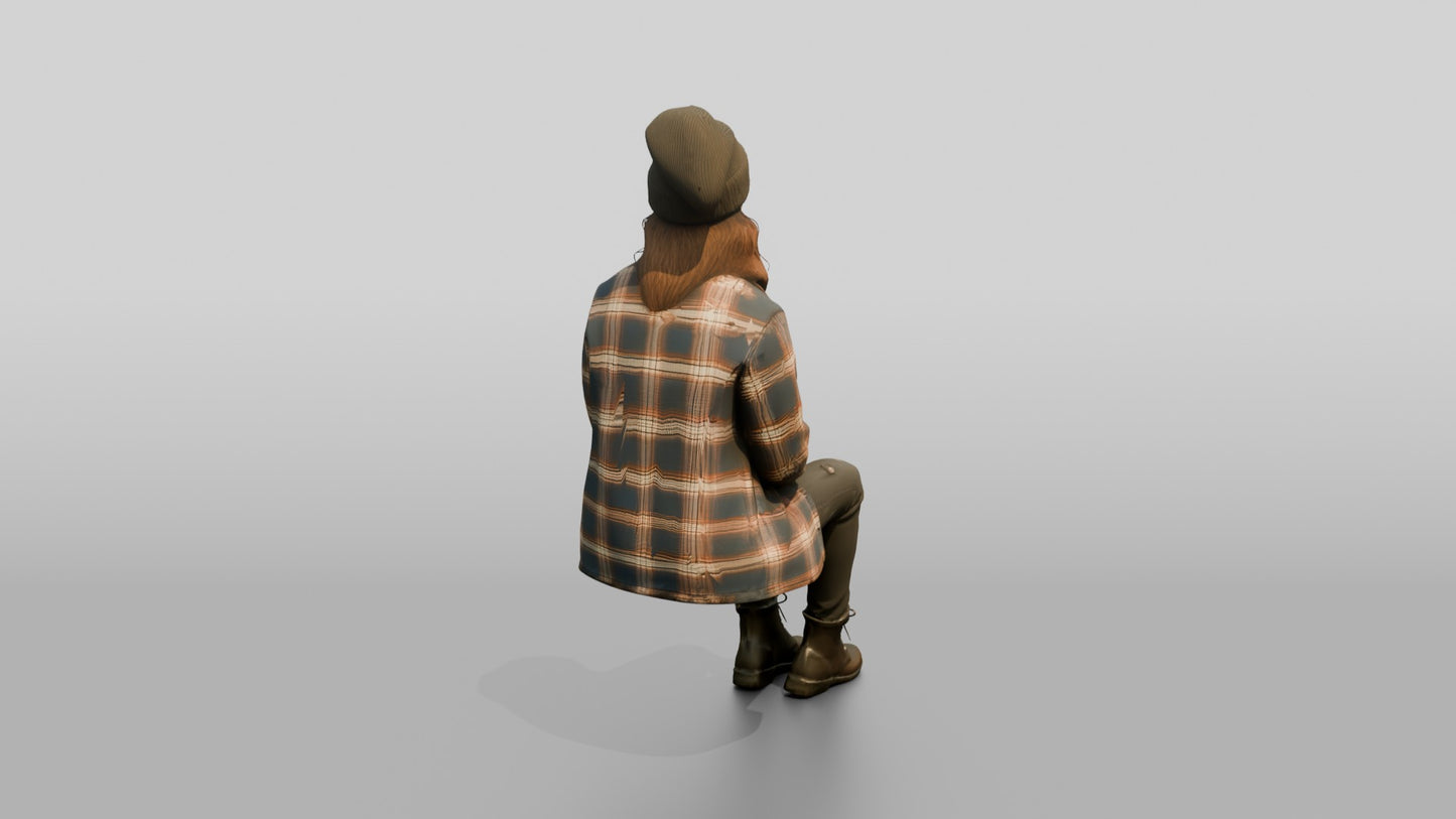 West Coast Woman in Flannel Shacket