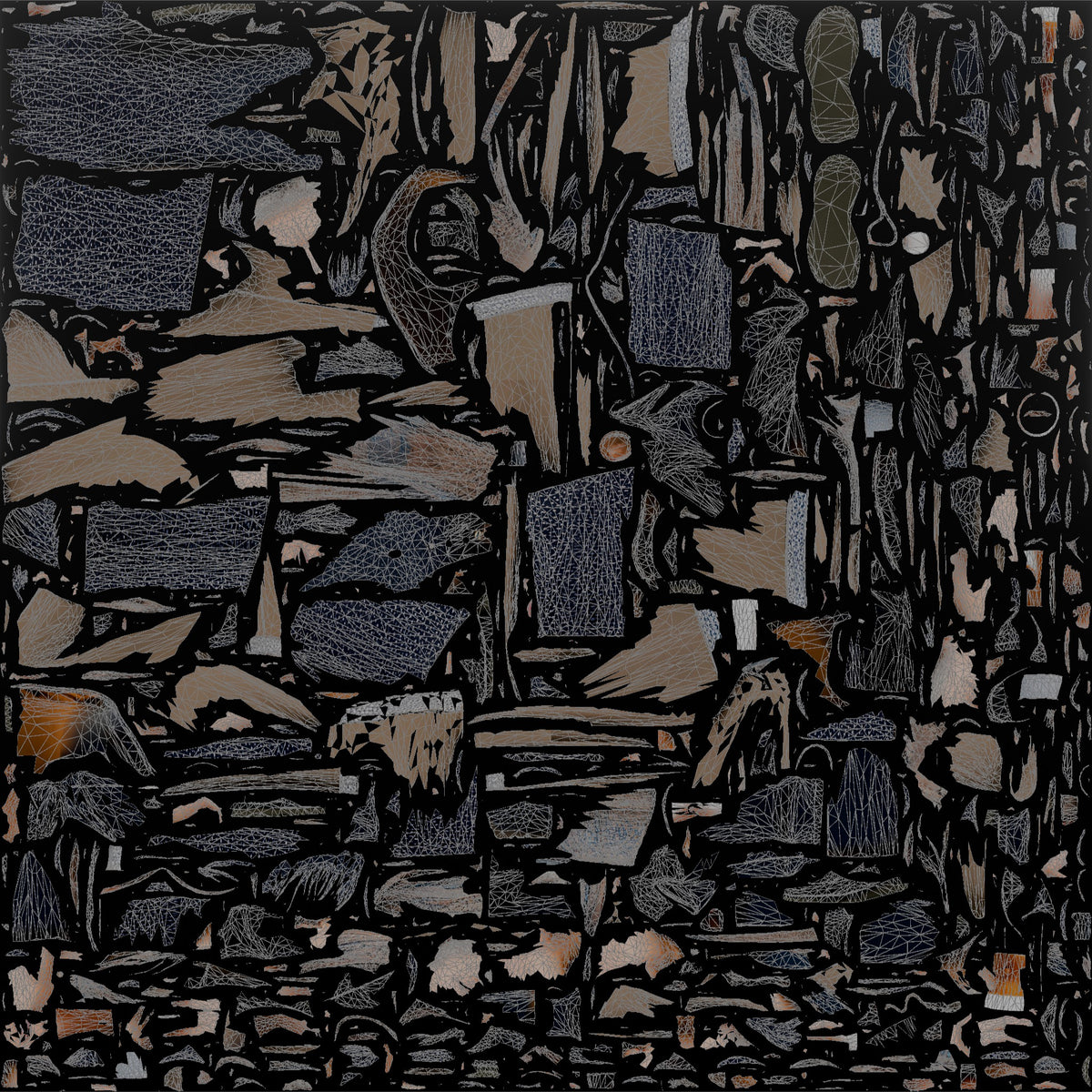 Grandmother Holding A Cup Of Tea, Blowing On It Gently - UV layout, base color map